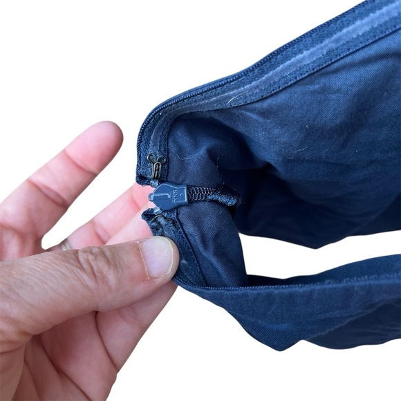 Odille Blue and Red Cotton Polka Dot Patterned Dress - Picture 8 of 13